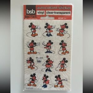 Disney BSB Mickey & Minnie Vinyl Stickers (Serie 31, 1980s–early 90s)